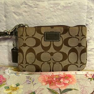 Coach Signature Wristlet